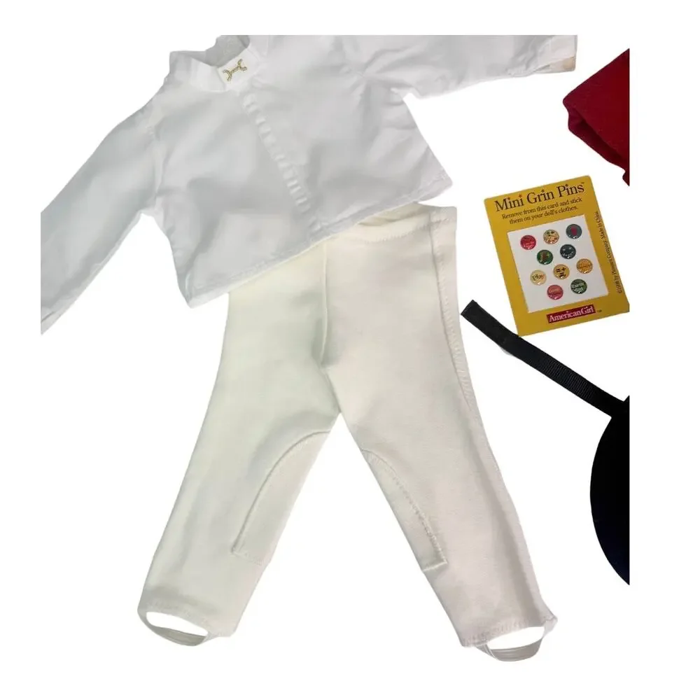 American Girl Doll Equestrian Outfit Horseback Riding Breeches Helmet Boots Top